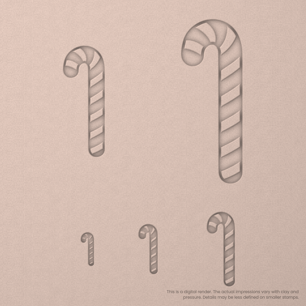 Candy Cane Stamps - Ceramind® Tools