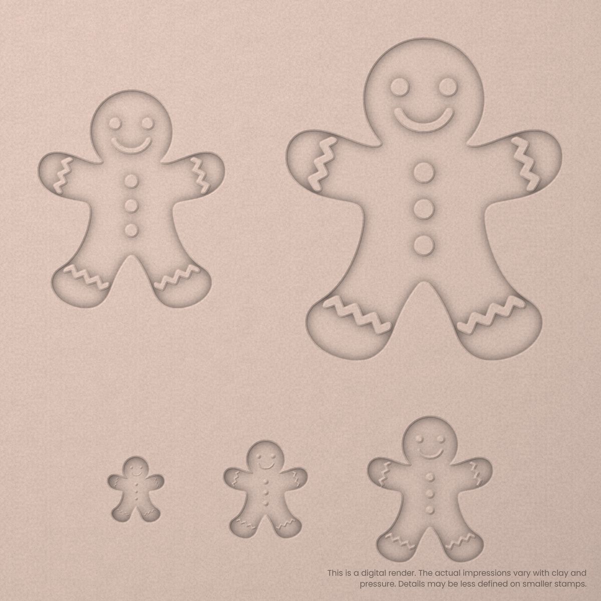 Gingerbread Man Stamps - Ceramind® Tools