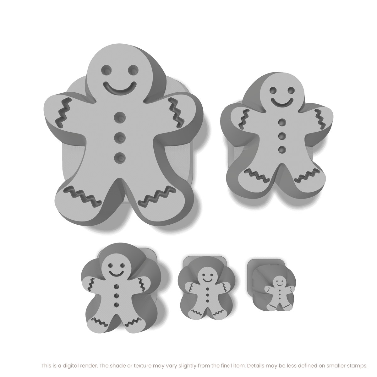 Gingerbread Man Stamps - Ceramind® Tools
