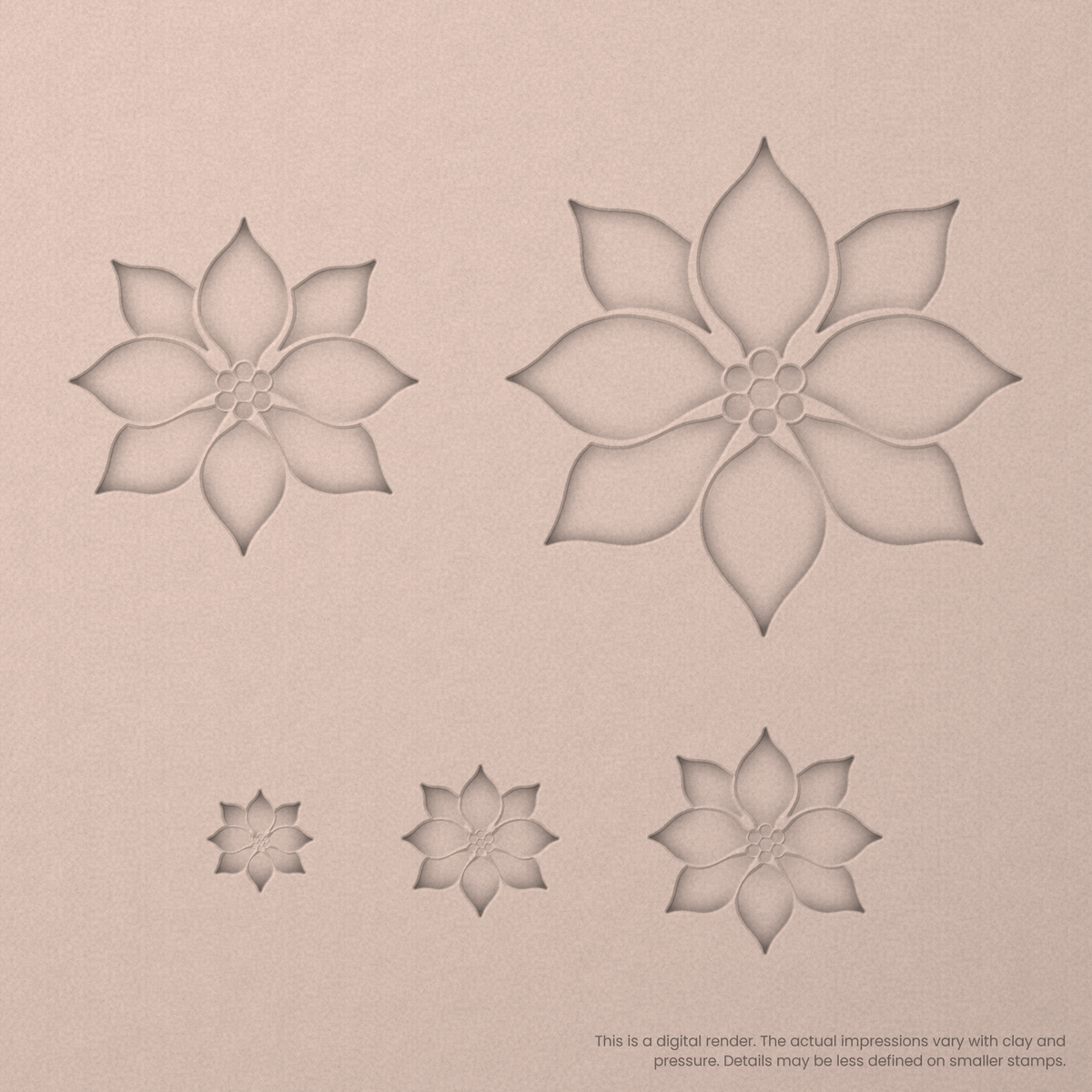 Poinsettia Stamps - Ceramind® Tools