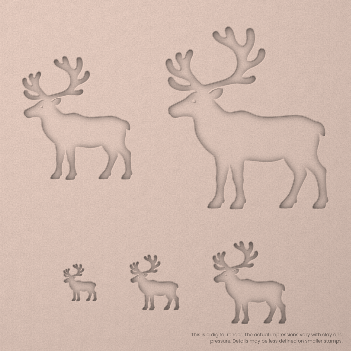 Reindeer (Standing) Stamps - Ceramind® Tools