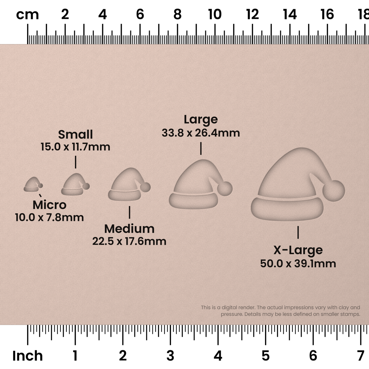 Santa Hat Stamps - Ceramind® Tools