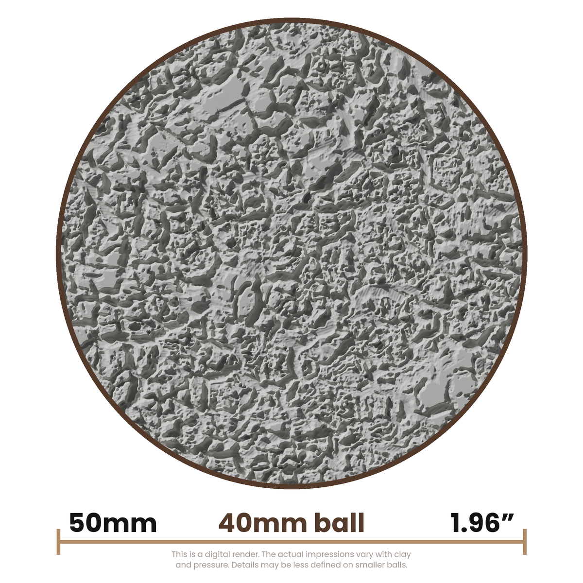 Texture Ball | Cracked Earth Texture - Style 01 - Ceramind® Tools
