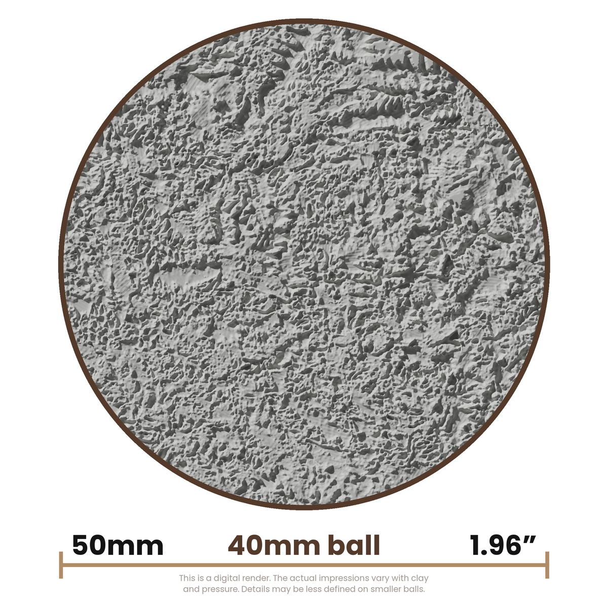 Texture Ball | Ferns Texture - Style 01 - Ceramind® Tools