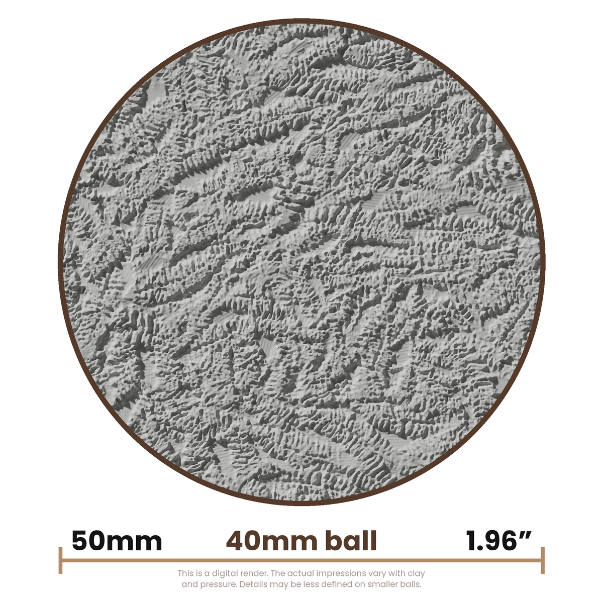 Texture Ball | Ferns Texture - Style 02 - Ceramind® Tools