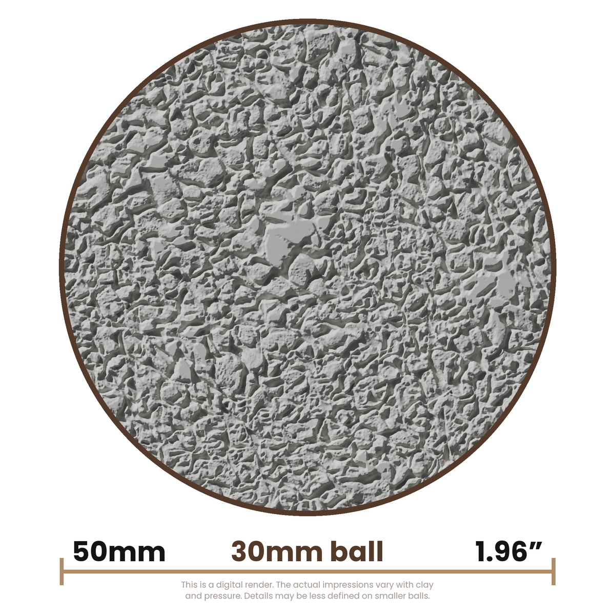 Texture Ball | Gravel Texture - Style 01 - Ceramind® Tools