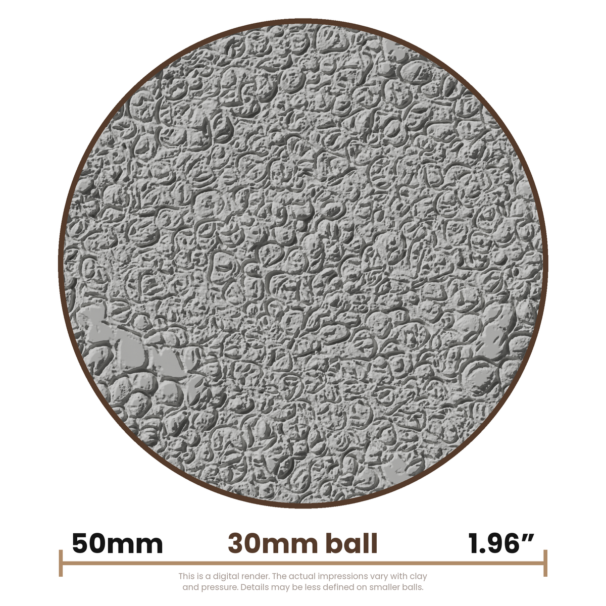 Texture Ball | Toad Skin Texture - Style 01 - Ceramind® Tools