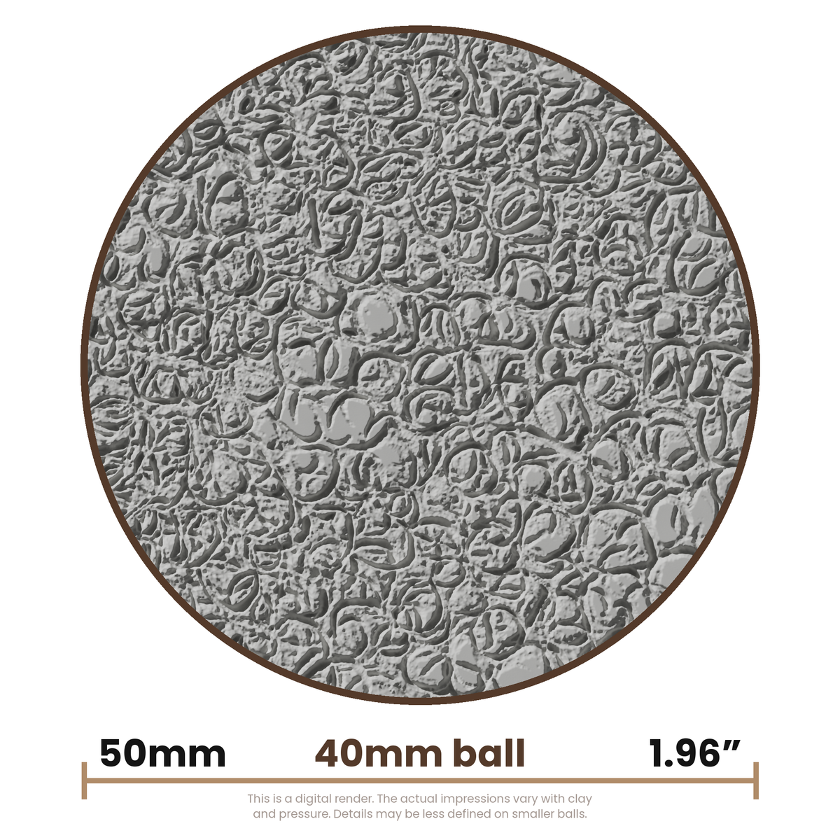 Texture Ball | Toad Skin Texture - Style 01 - Ceramind® Tools