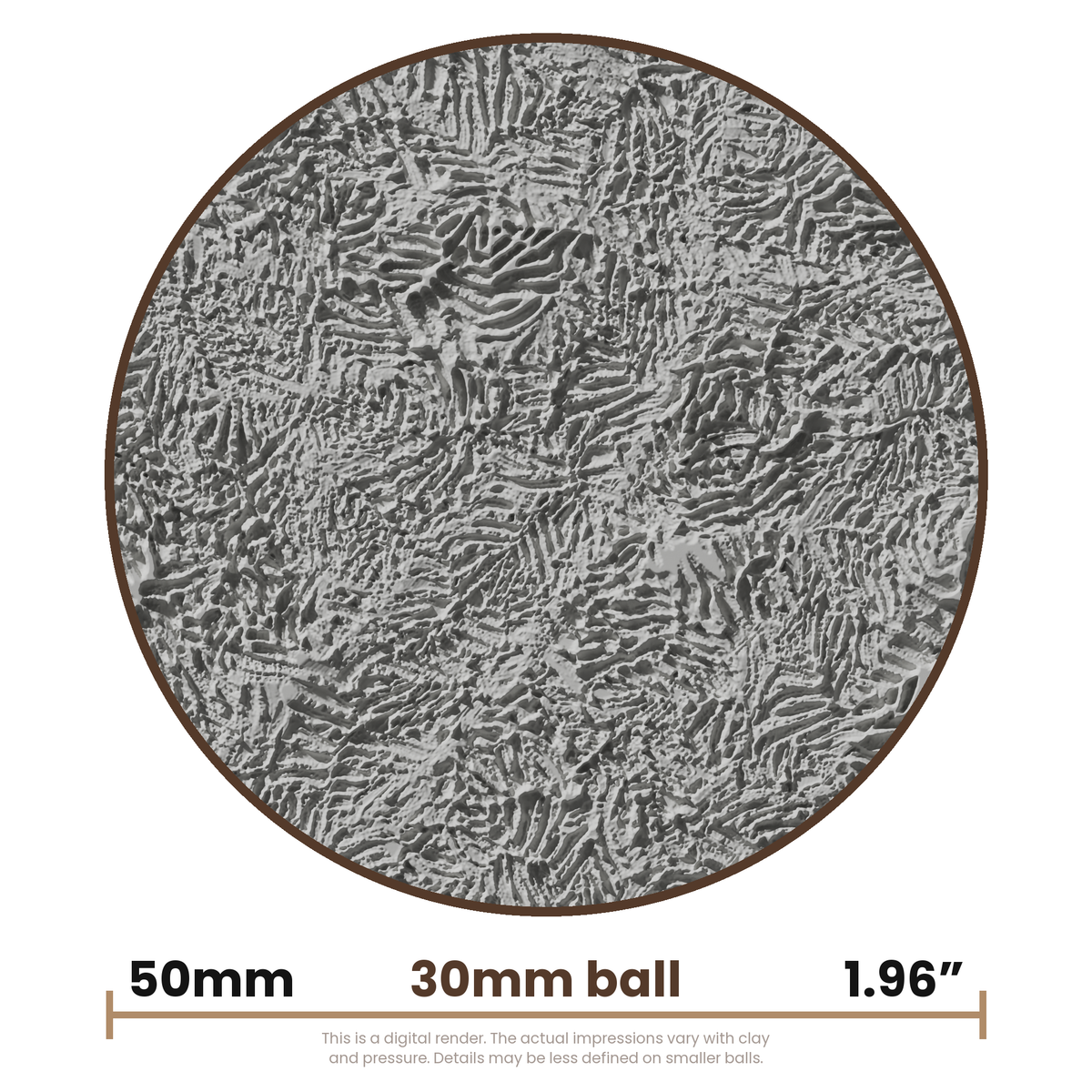 Texture Ball | Abstract Leaves Texture - Style 01 - Ceramind® Tools