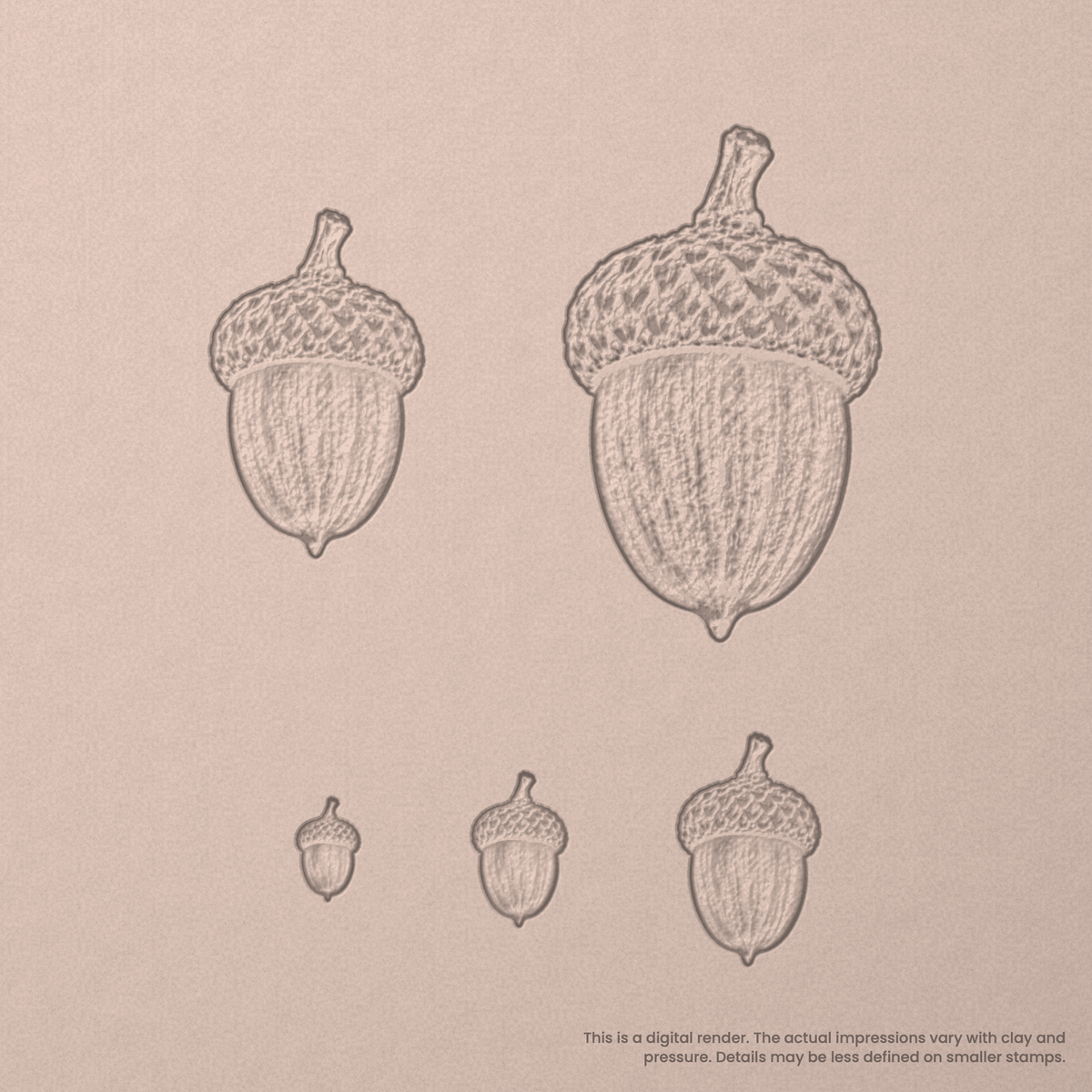 Acorn Stamps - Photo Textured - Ceramind® Tools