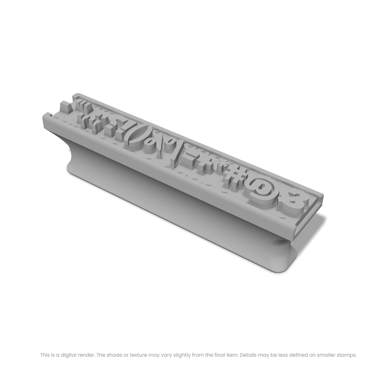 Alfa Slab One | Font Rail Stamp Sets | Letters, Numbers, and Symbols - Ceramind® Tools