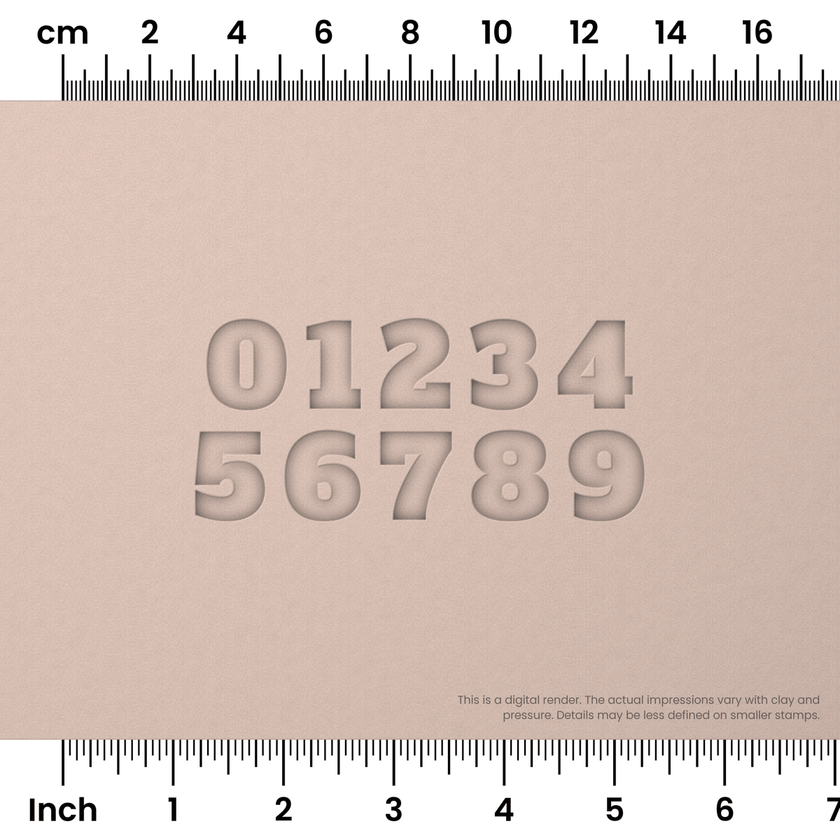 Alfa Slab One | Number Stamp Sets - Ceramind® Tools