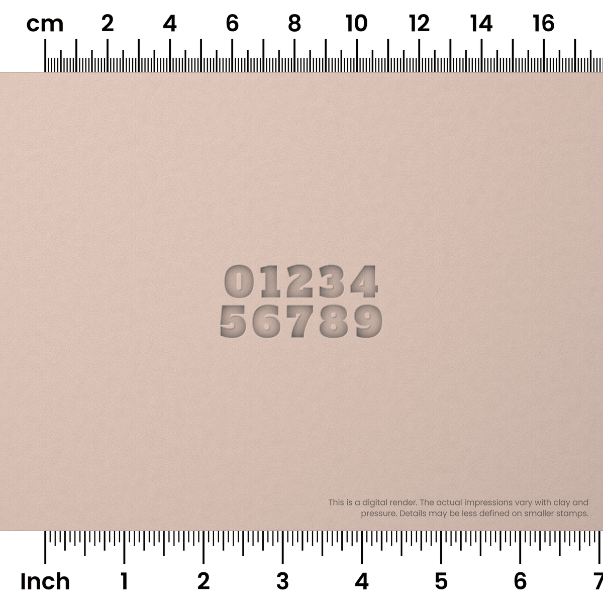 Alfa Slab One | Number Stamp Sets - Ceramind® Tools