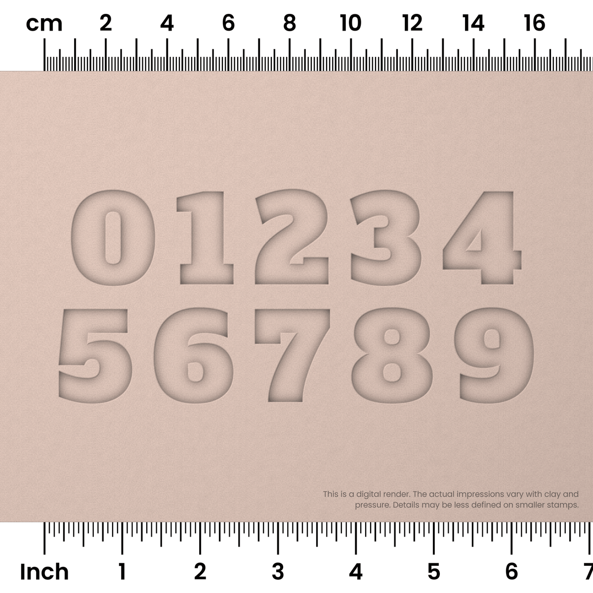 Alfa Slab One | Number Stamp Sets - Ceramind® Tools