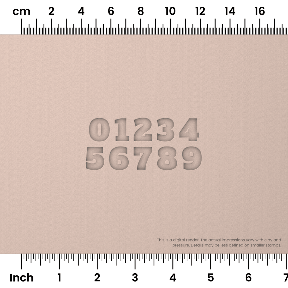 Alfa Slab One | Number Stamp Sets - Ceramind® Tools