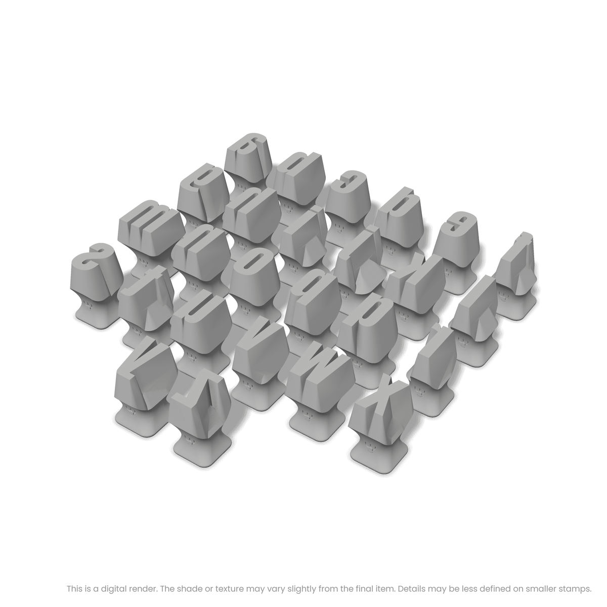 Anton | Lowercase | Alphabet Stamp Sets - Ceramind® Tools