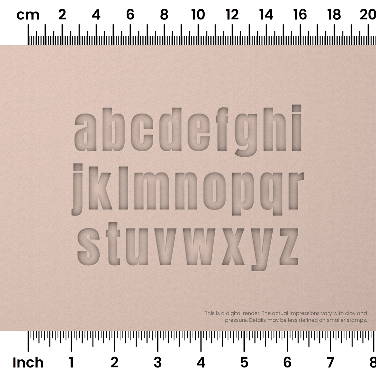 Anton | Lowercase | Alphabet Stamp Sets - Ceramind® Tools