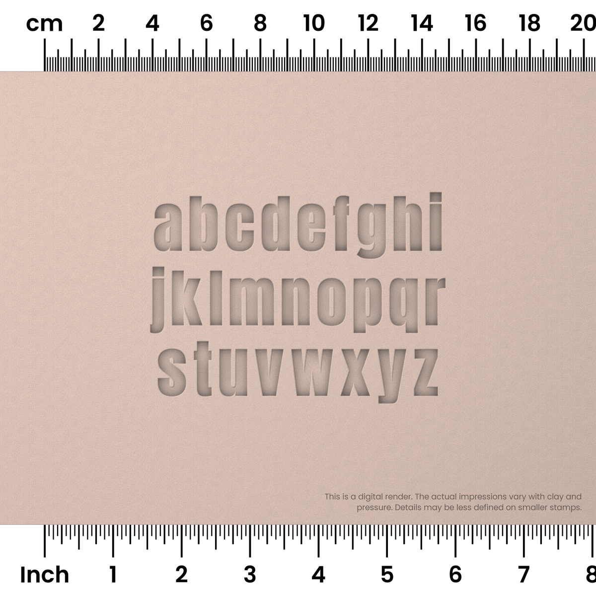 Anton | Lowercase | Alphabet Stamp Sets - Ceramind® Tools