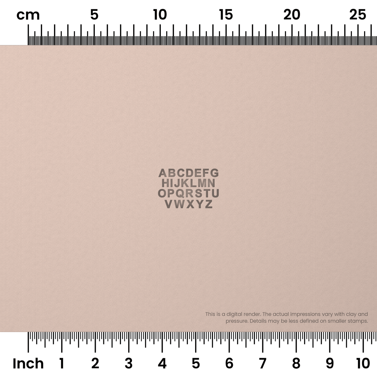 Arial Bold | All Caps | Alphabet Stamp Sets - Ceramind® Tools