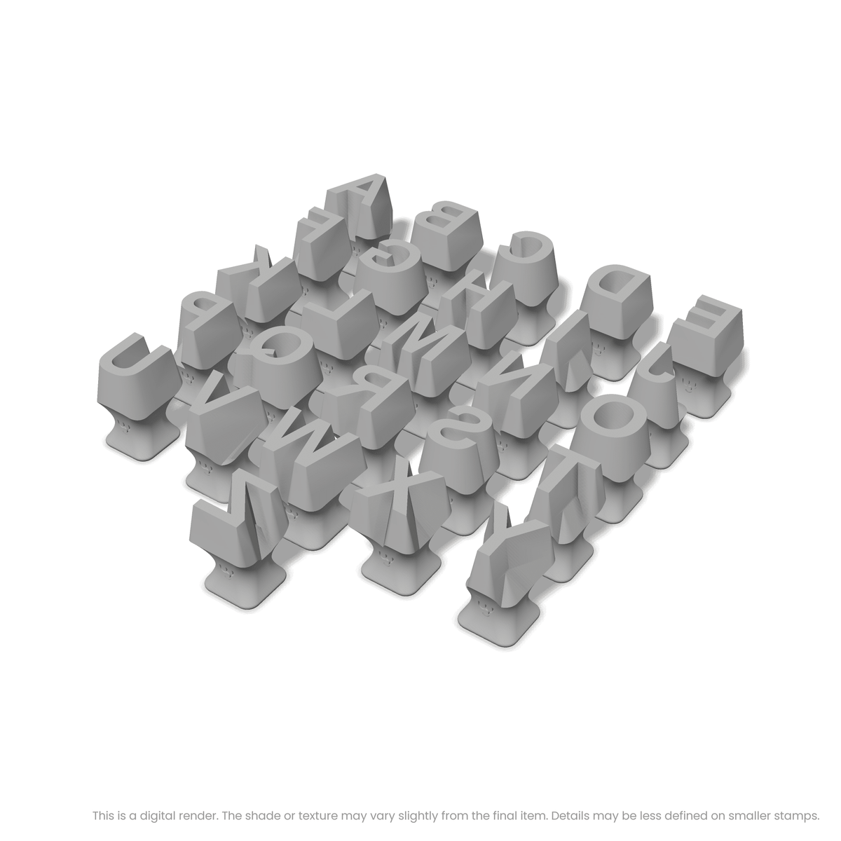 Arial Bold | All Caps | Alphabet Stamp Sets - Ceramind® Tools