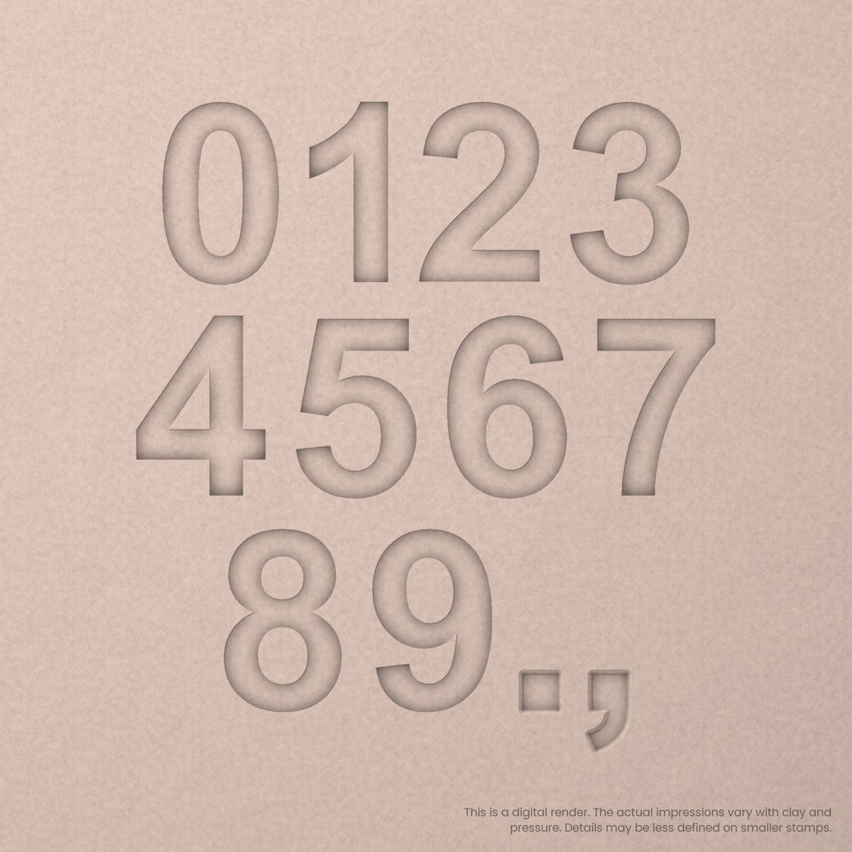 Arial Bold | Font Rail Stamp Sets | Letters, Numbers, and Symbols - Ceramind® Tools