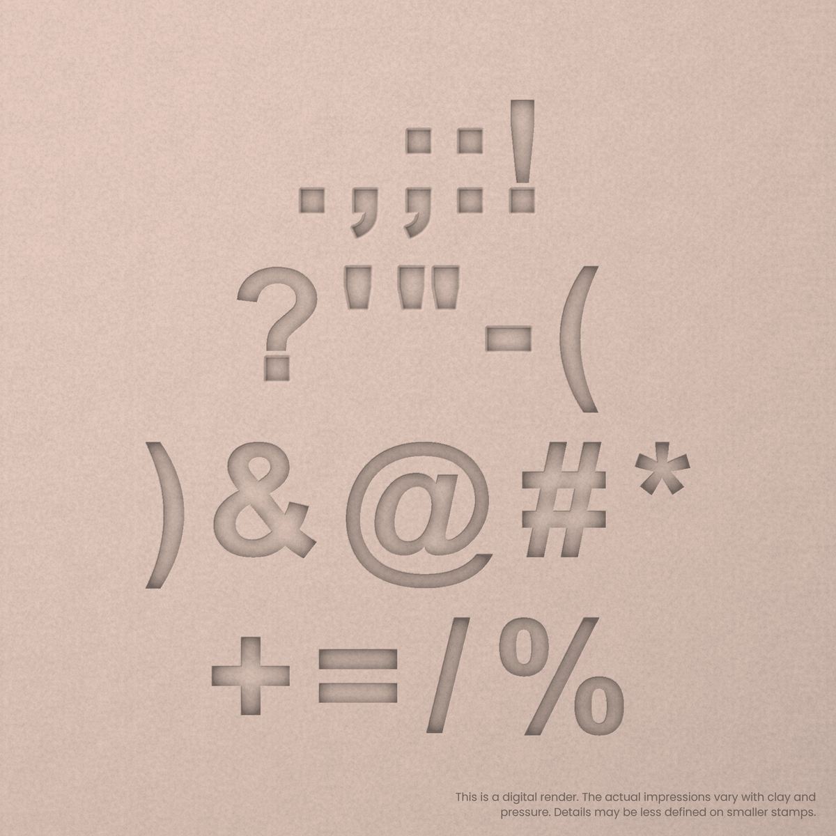Arial Bold | Font Rail Stamp Sets | Letters, Numbers, and Symbols - Ceramind® Tools