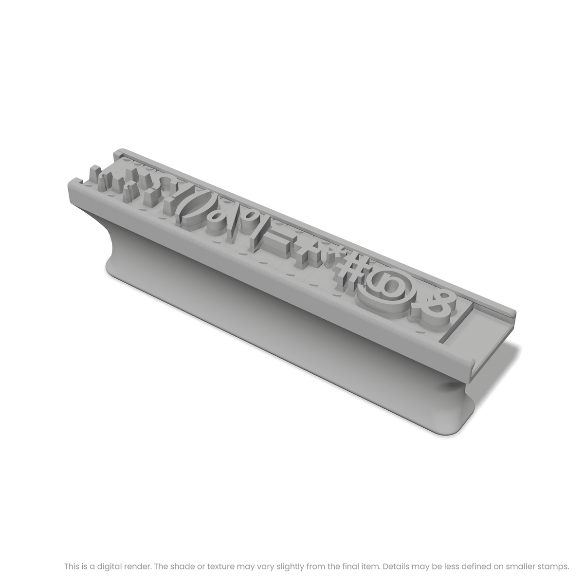 Arial Bold | Font Rail Stamp Sets | Letters, Numbers, and Symbols - Ceramind® Tools