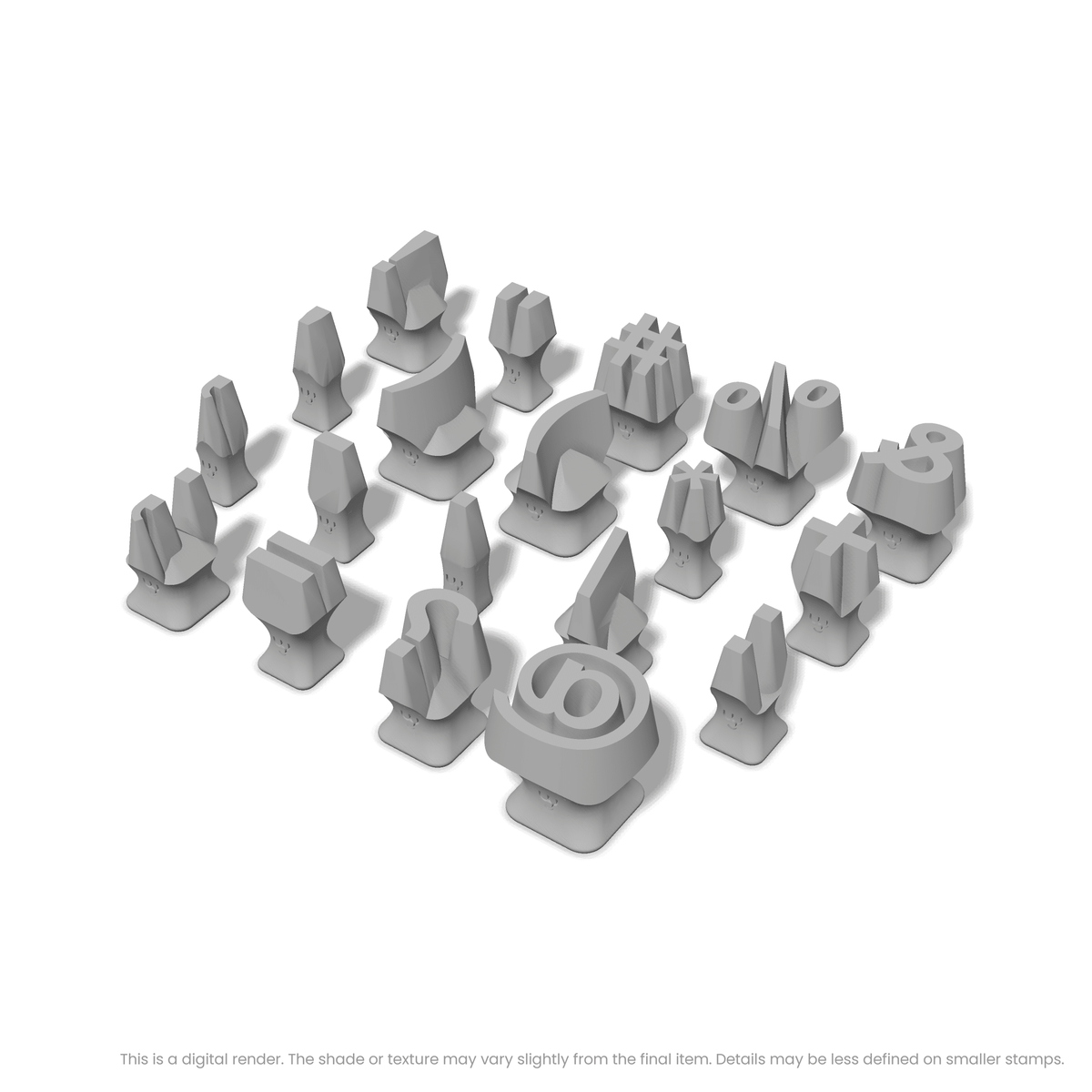 Arial Bold | Symbol Stamp Sets - Ceramind® Tools