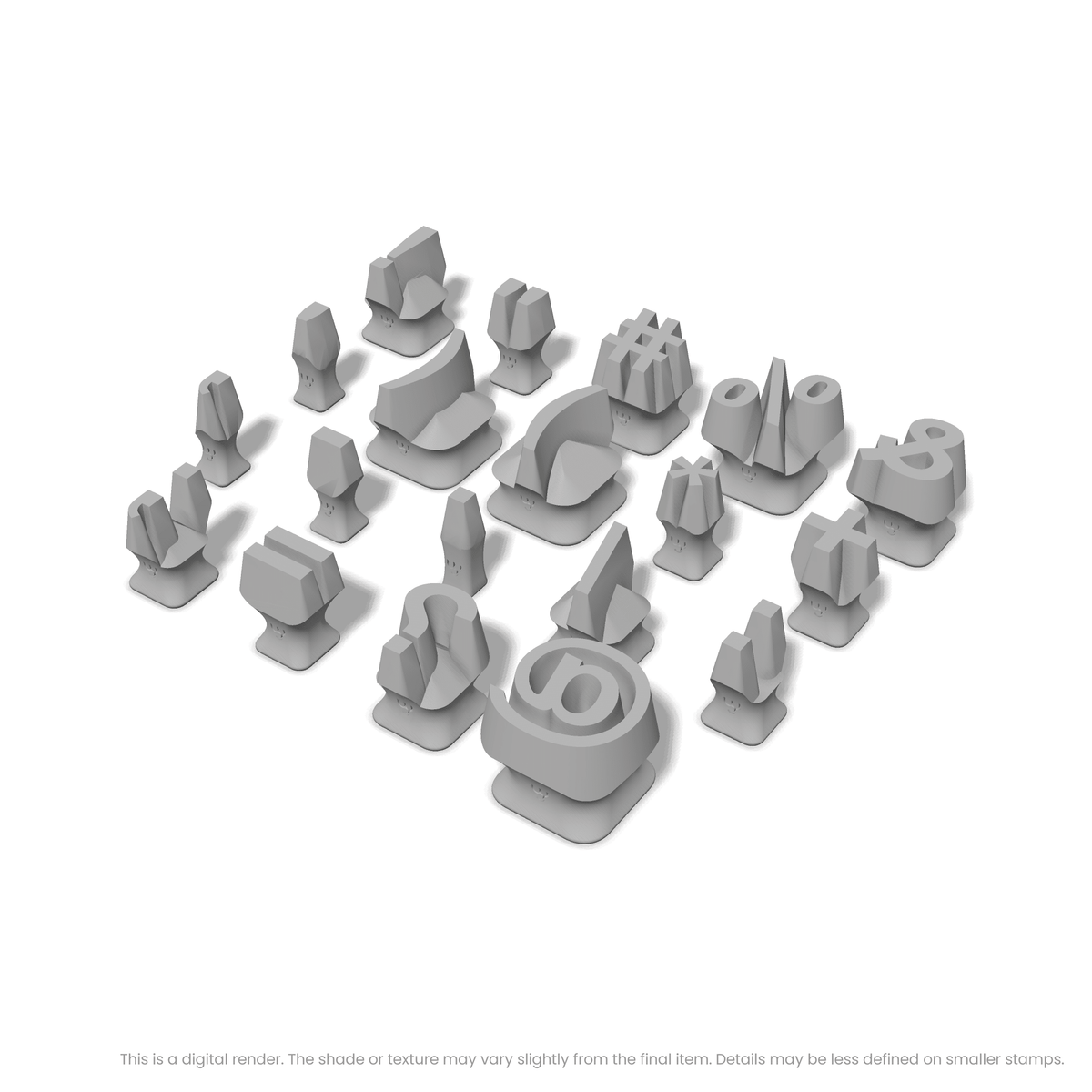 Arial Bold | Symbol Stamp Sets - Ceramind® Tools