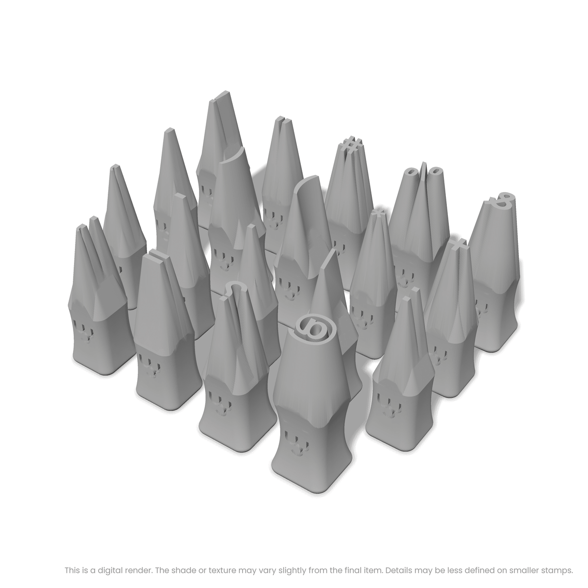 Arial Bold | Symbol Stamp Sets - Ceramind® Tools