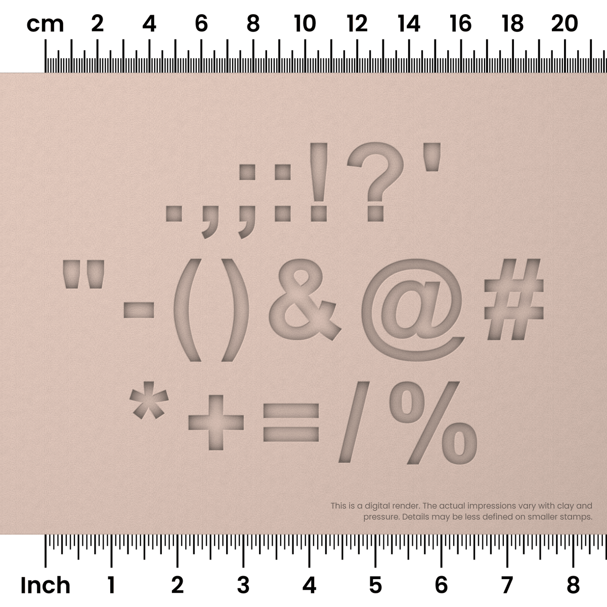 Arial Bold | Symbol Stamp Sets - Ceramind® Tools