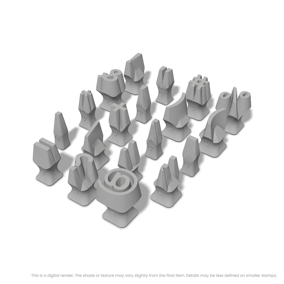 Arial Bold | Symbol Stamp Sets - Ceramind® Tools