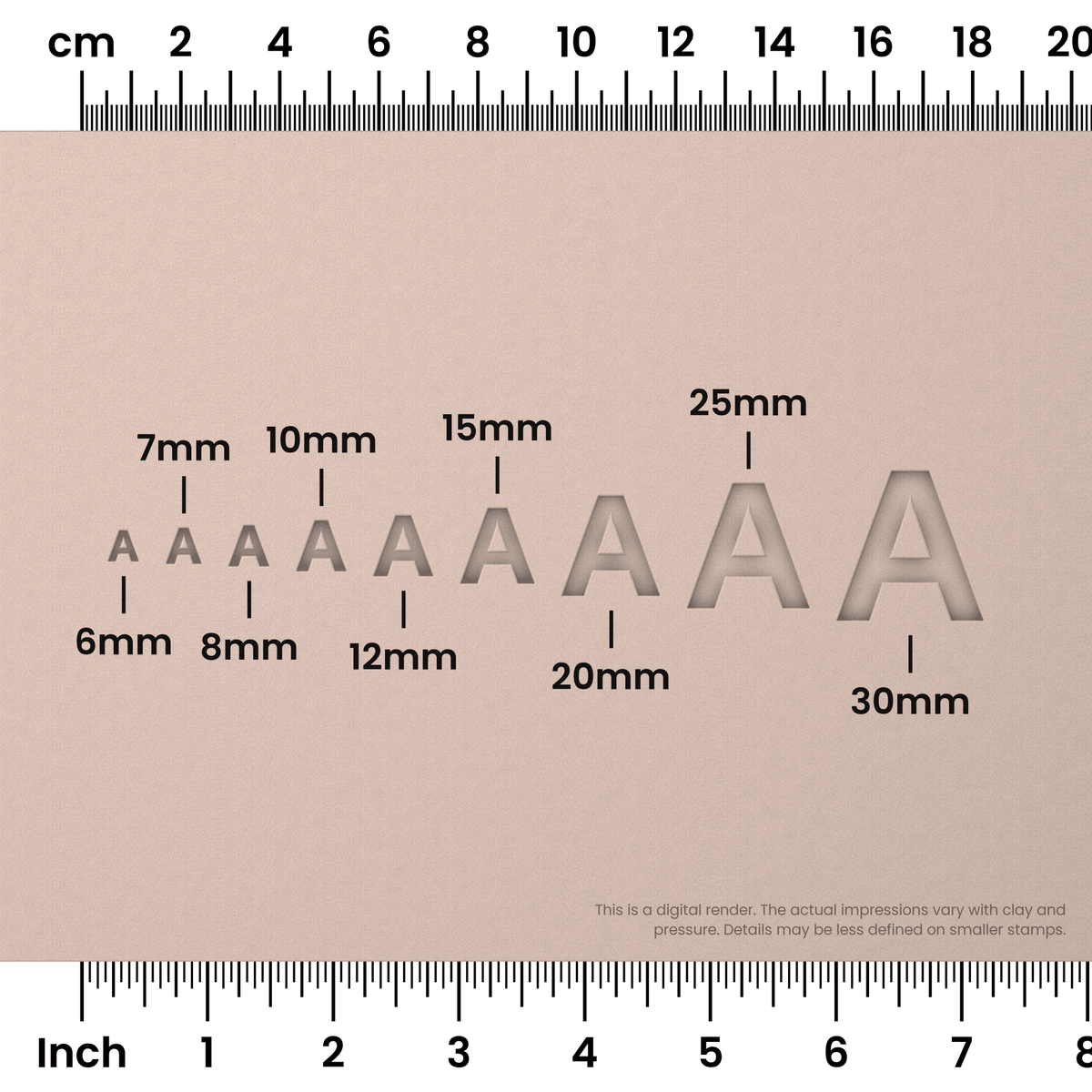 Arimo | All Caps | Alphabet Stamp Sets - Ceramind® Tools