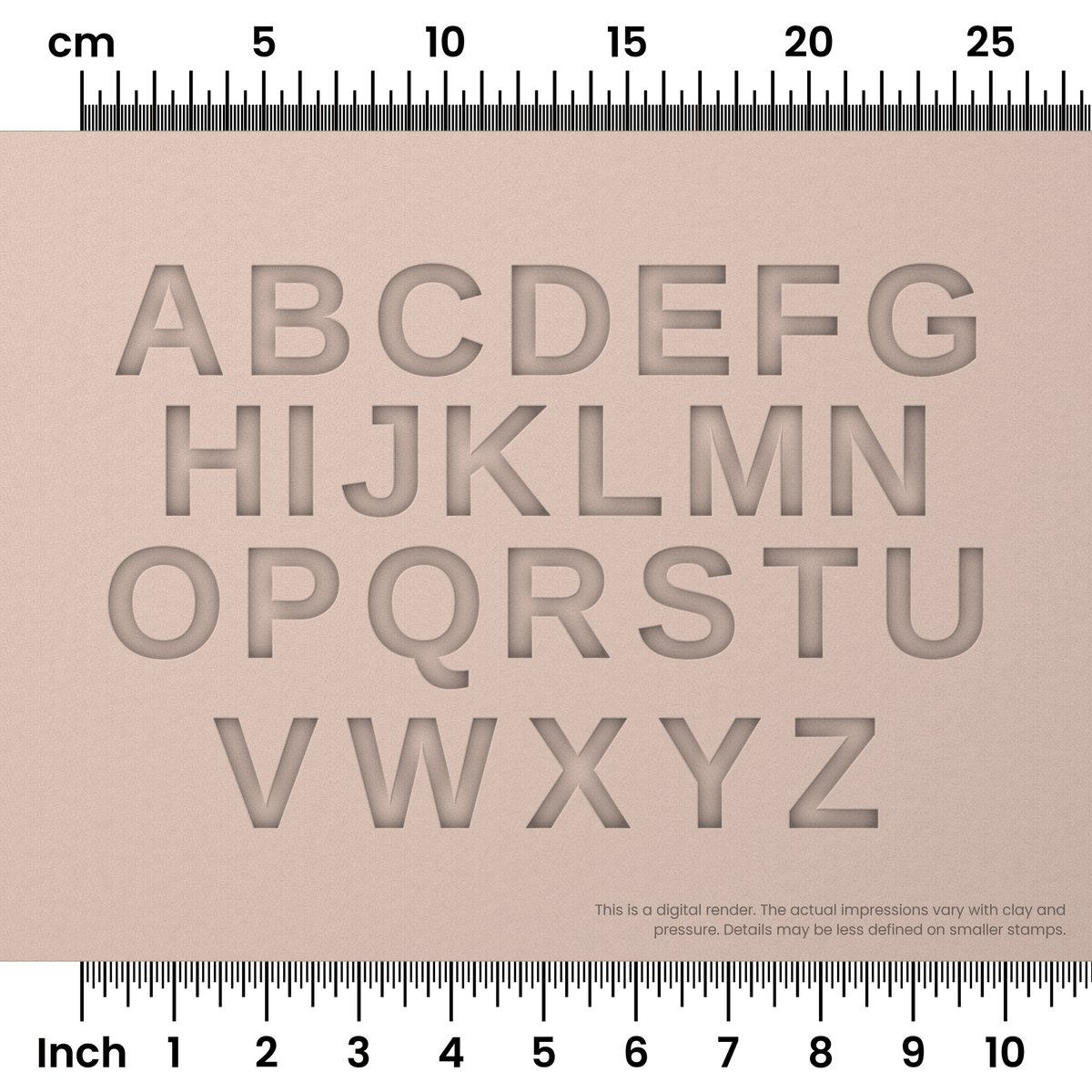 Arimo | All Caps | Alphabet Stamp Sets - Ceramind® Tools
