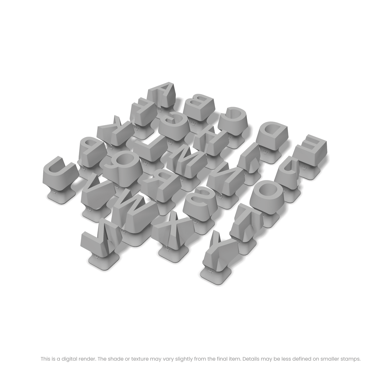 Arimo | All Caps | Alphabet Stamp Sets - Ceramind® Tools