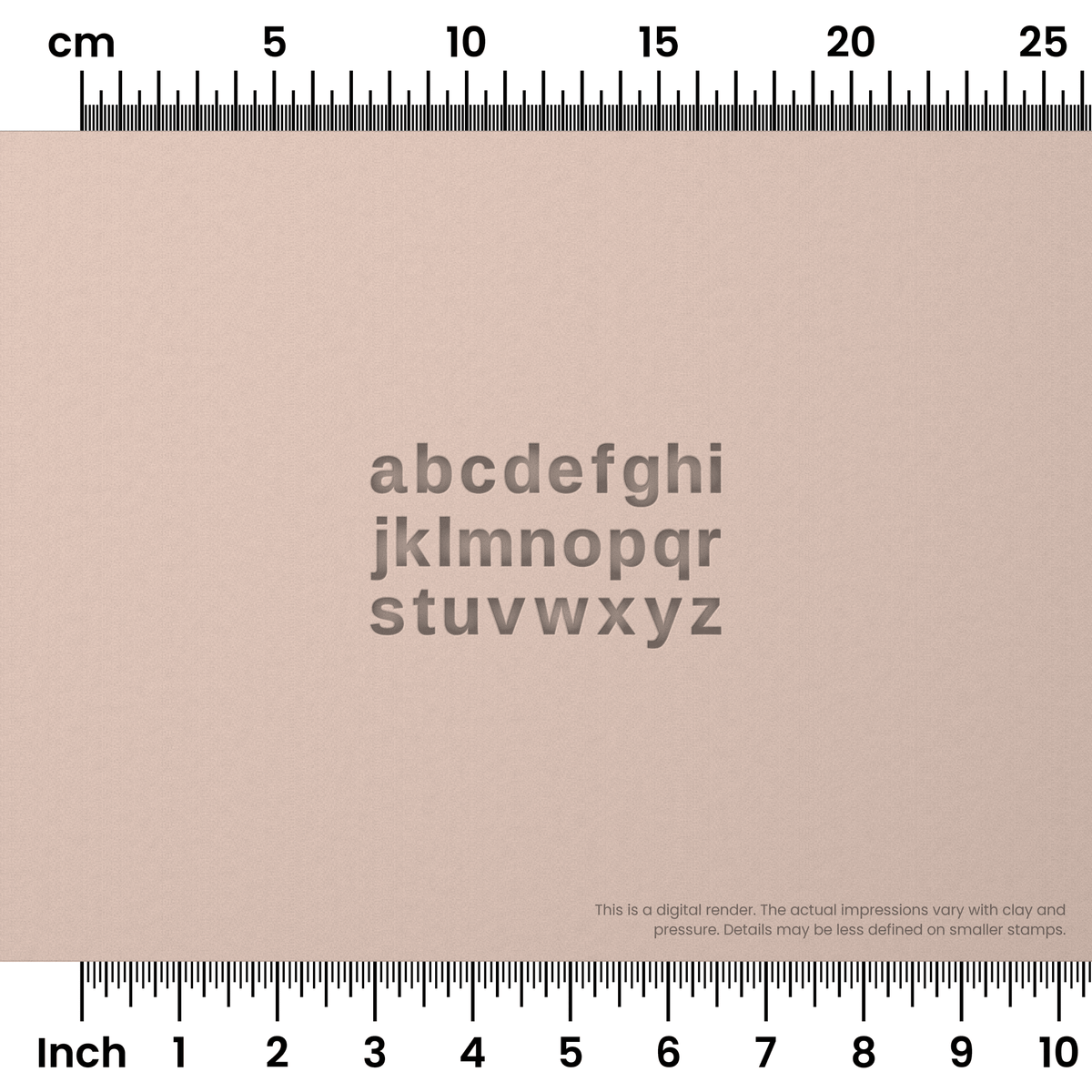 Arimo | Lowercase | Alphabet Stamp Sets - Ceramind® Tools