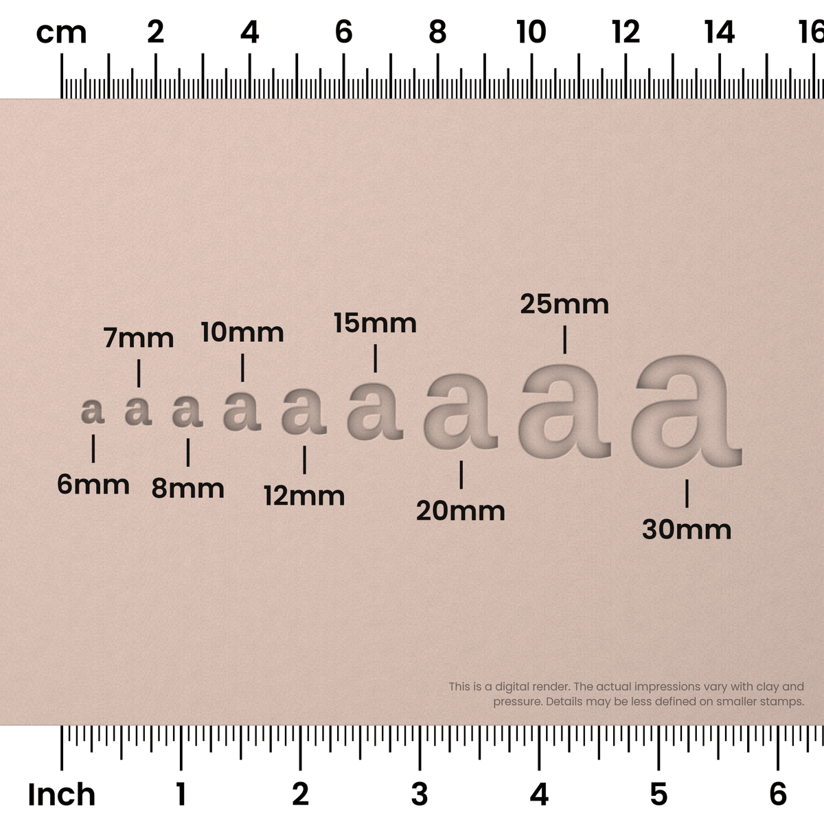 Arimo | Lowercase | Alphabet Stamp Sets - Ceramind® Tools