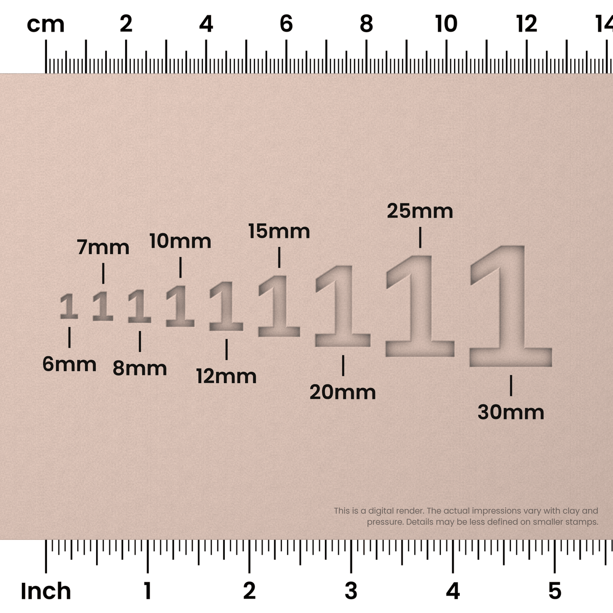 Arimo | Number Stamp Sets - Ceramind® Tools