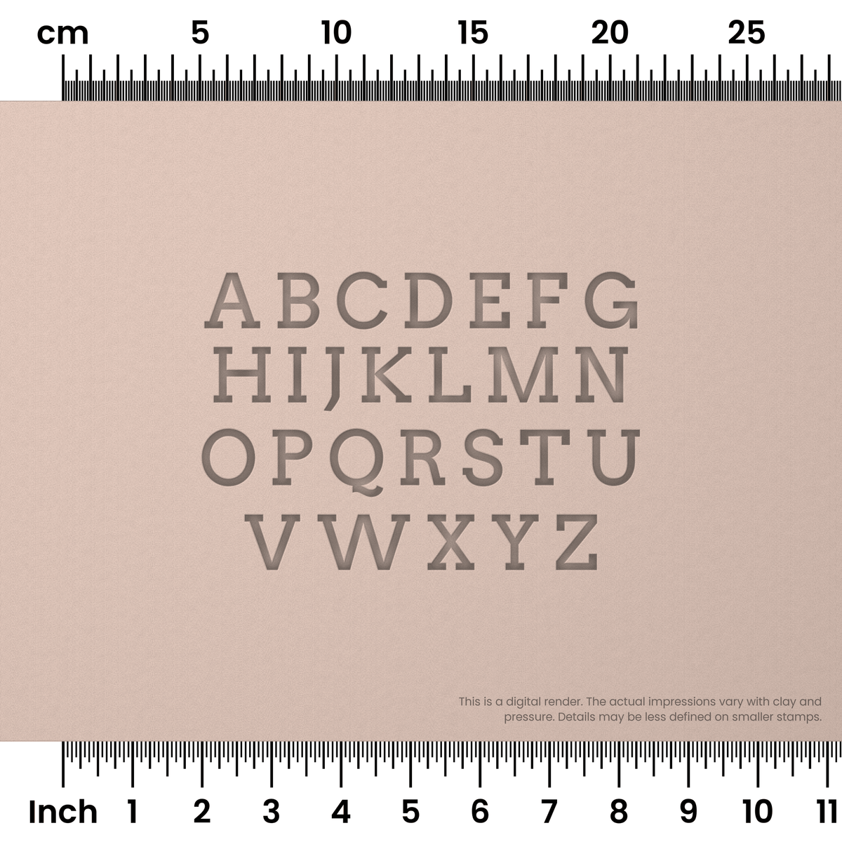 Arvo | All Caps | Alphabet Stamp Sets - Ceramind® Tools