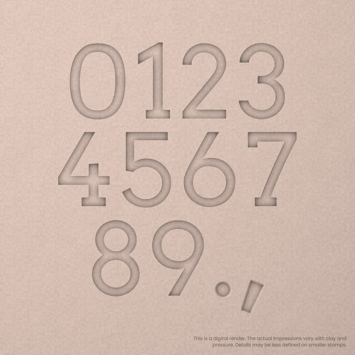 Arvo | Font Rail Stamp Sets | Letters, Numbers, and Symbols - Ceramind® Tools
