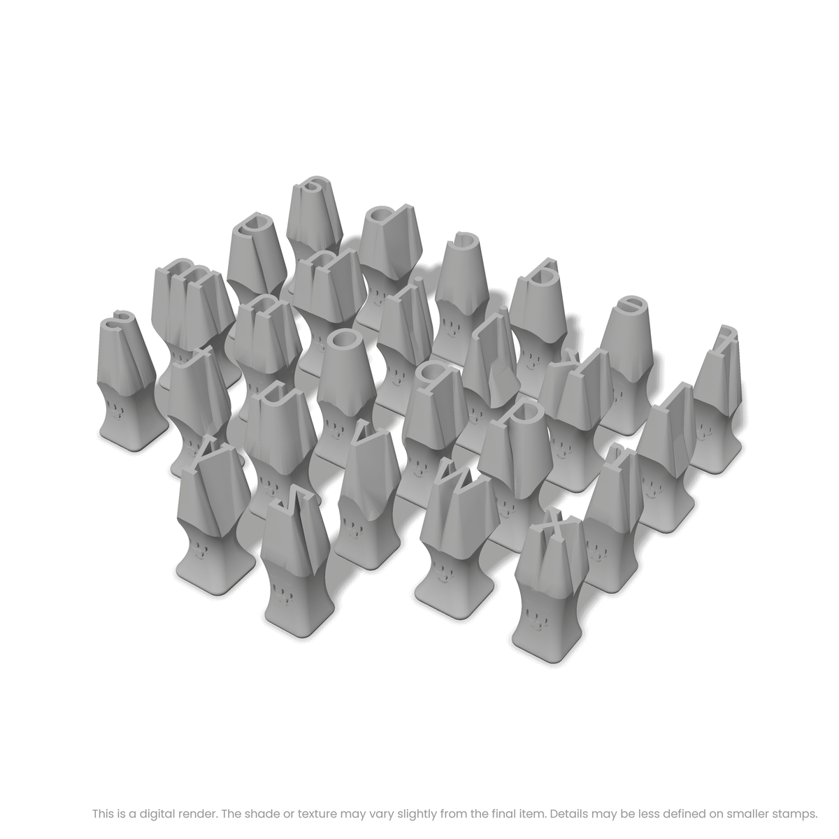 Arvo | Lowercase | Alphabet Stamp Sets - Ceramind® Tools