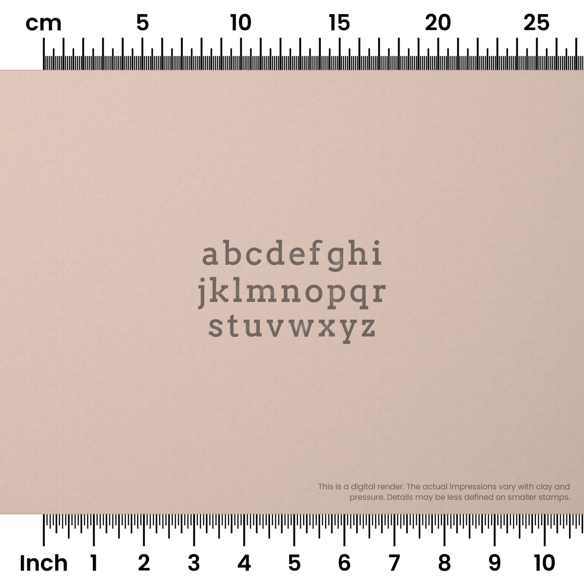 Arvo | Lowercase | Alphabet Stamp Sets - Ceramind® Tools