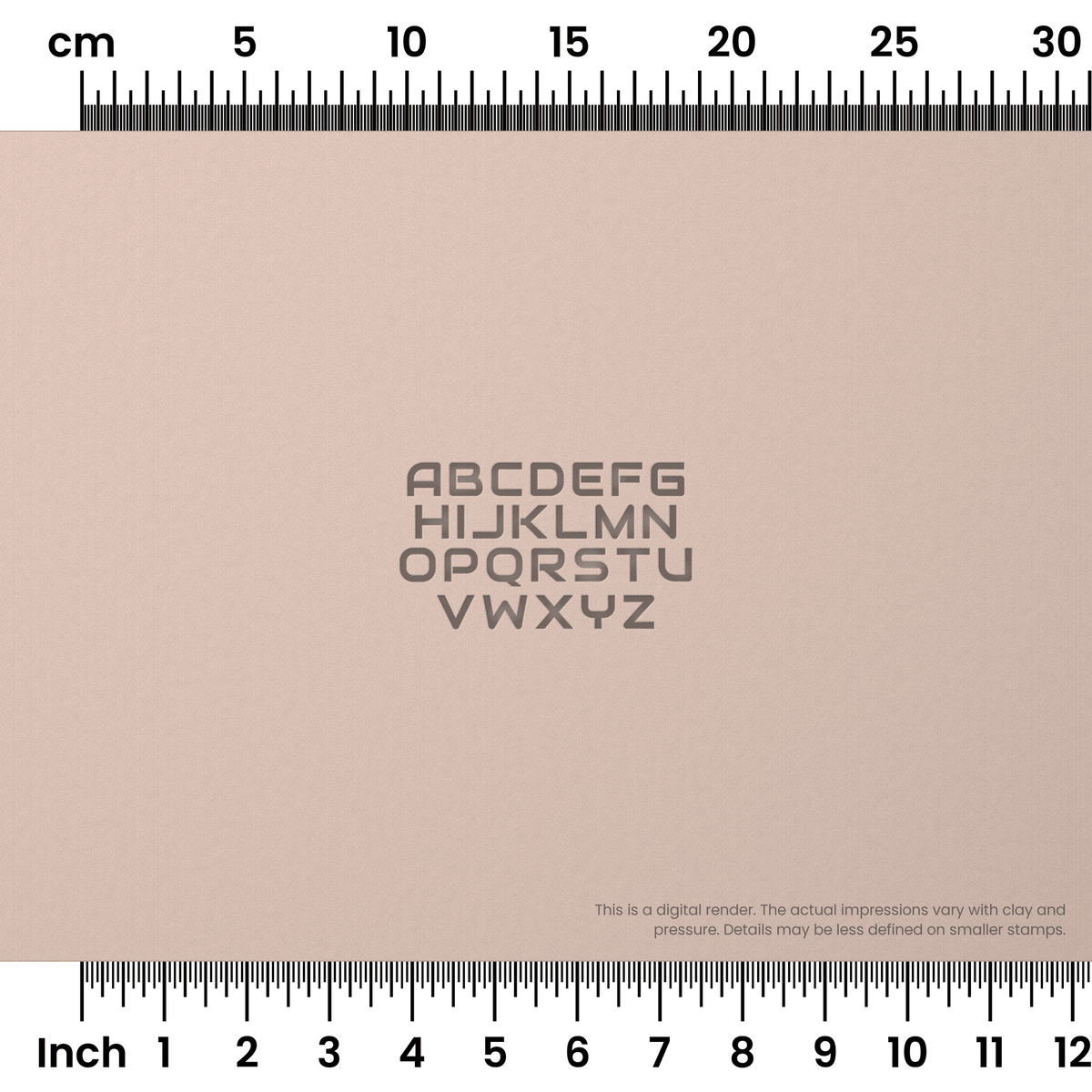 Audiowide | All Caps | Alphabet Stamp Sets - Ceramind® Tools