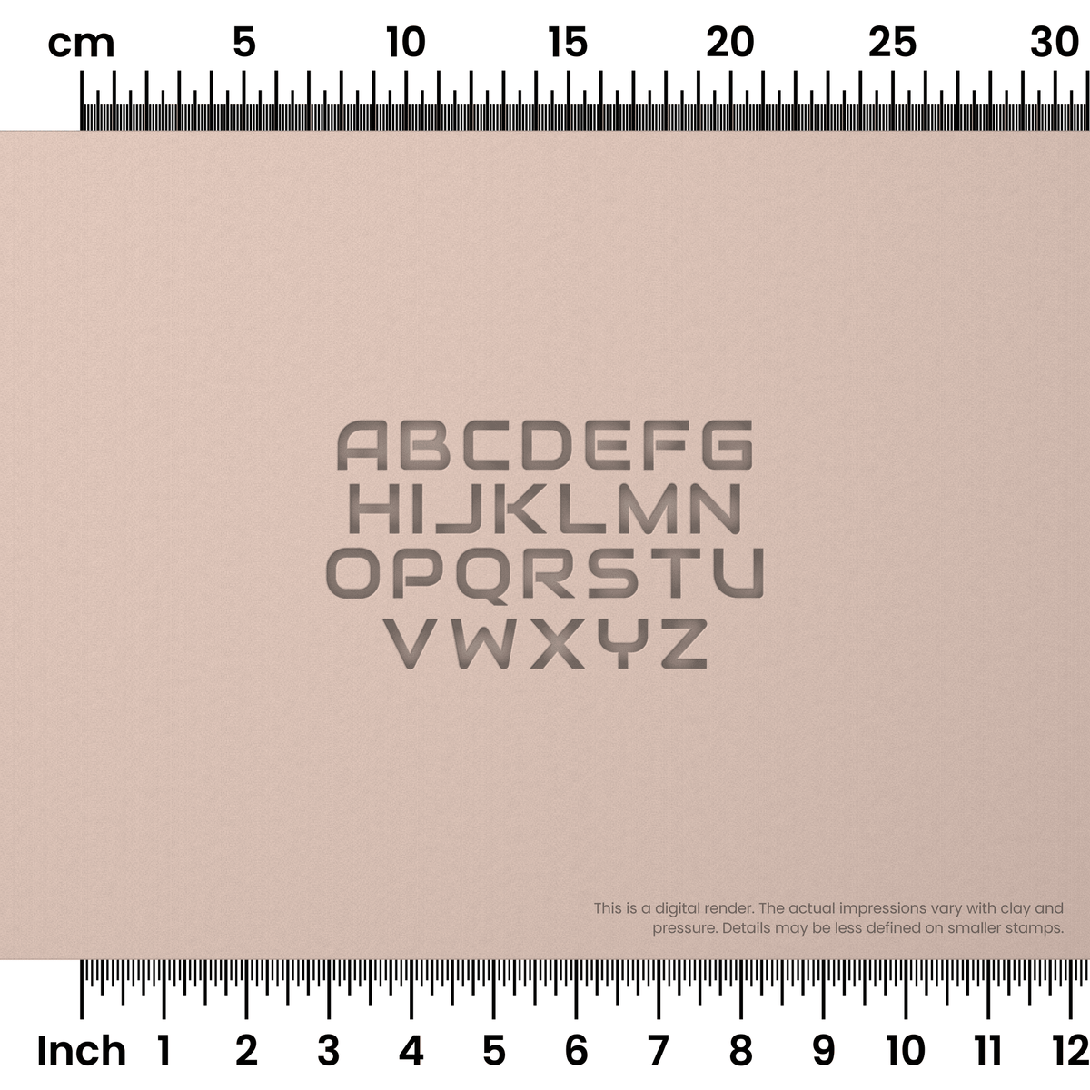 Audiowide | All Caps | Alphabet Stamp Sets - Ceramind® Tools
