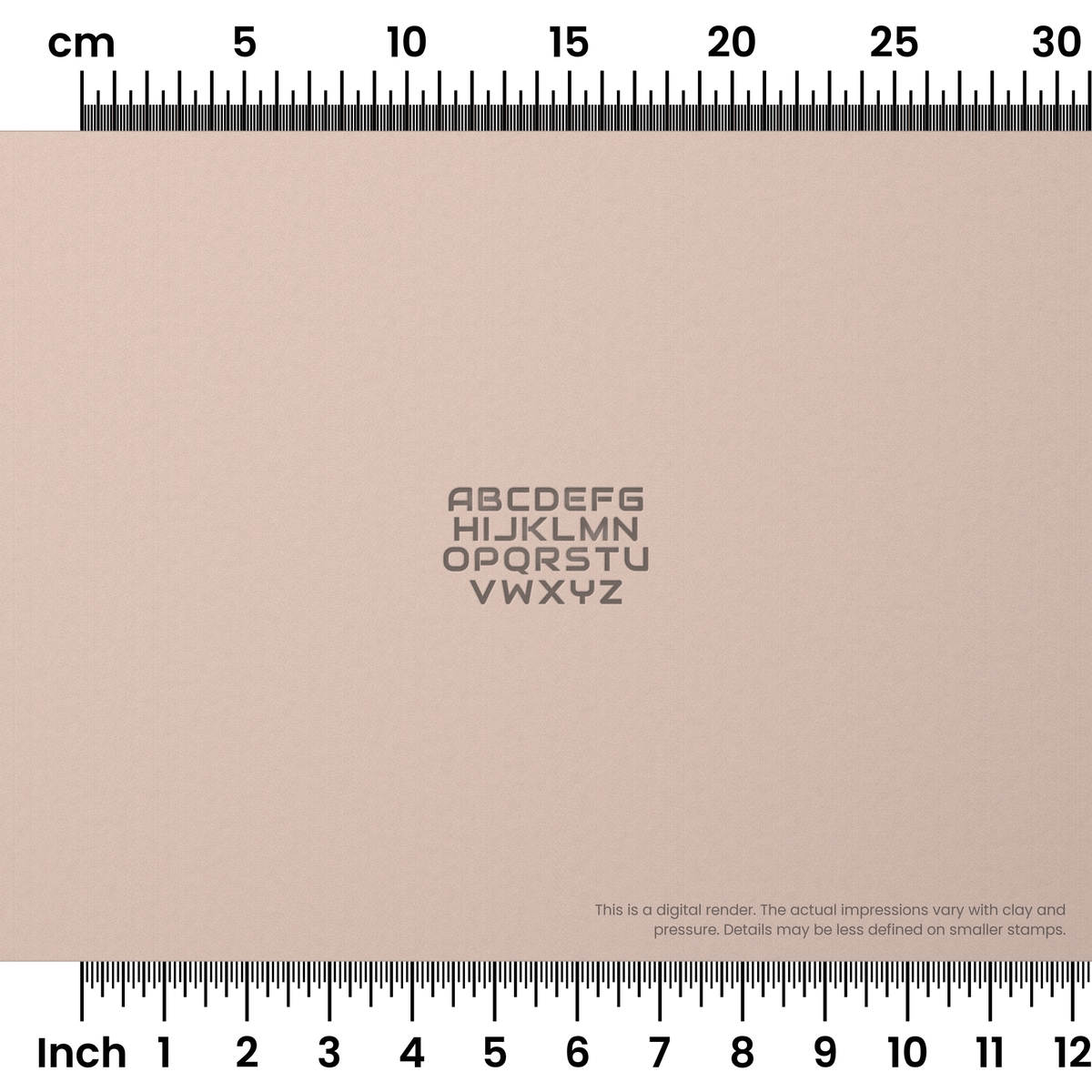 Audiowide | All Caps | Alphabet Stamp Sets - Ceramind® Tools