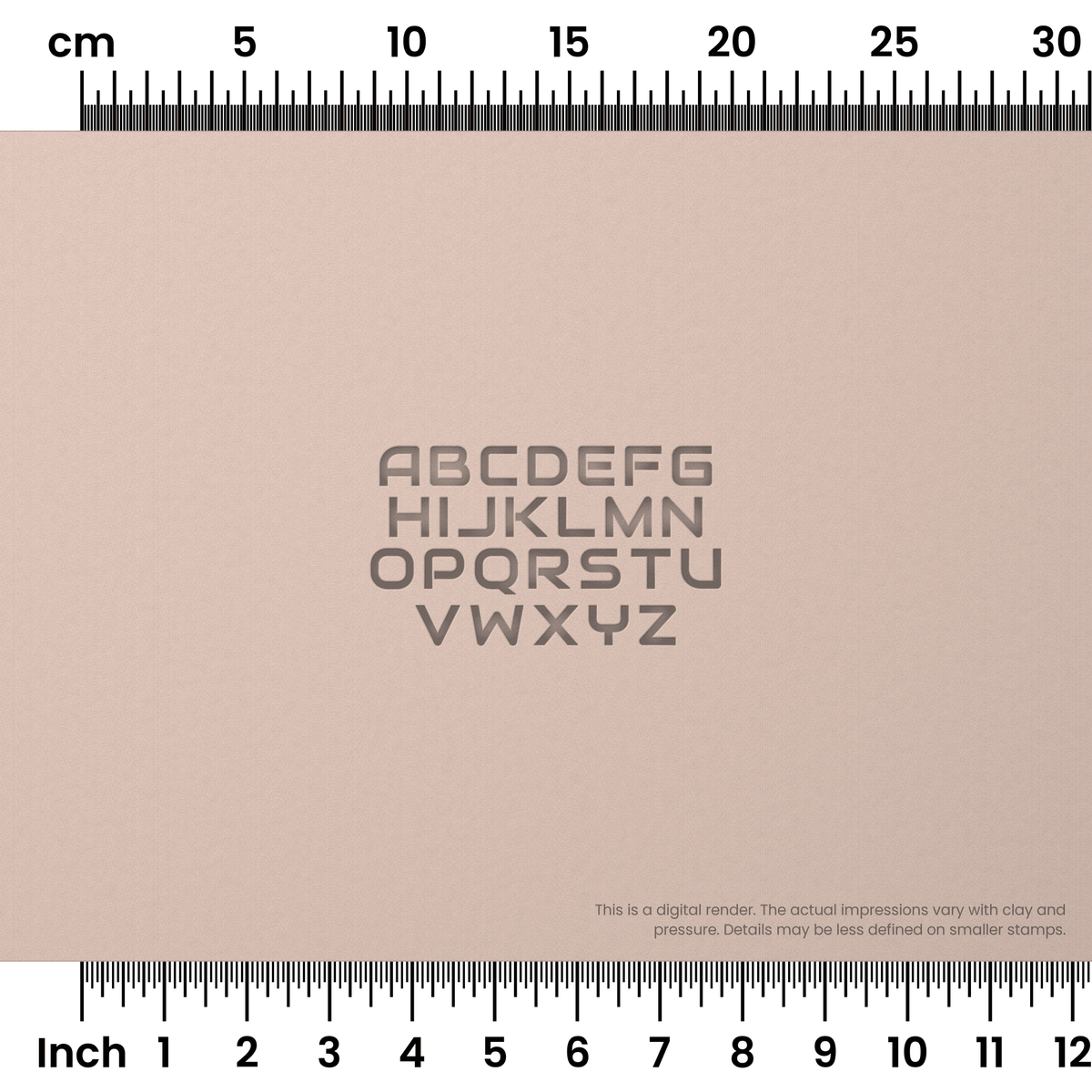 Audiowide | All Caps | Alphabet Stamp Sets - Ceramind® Tools