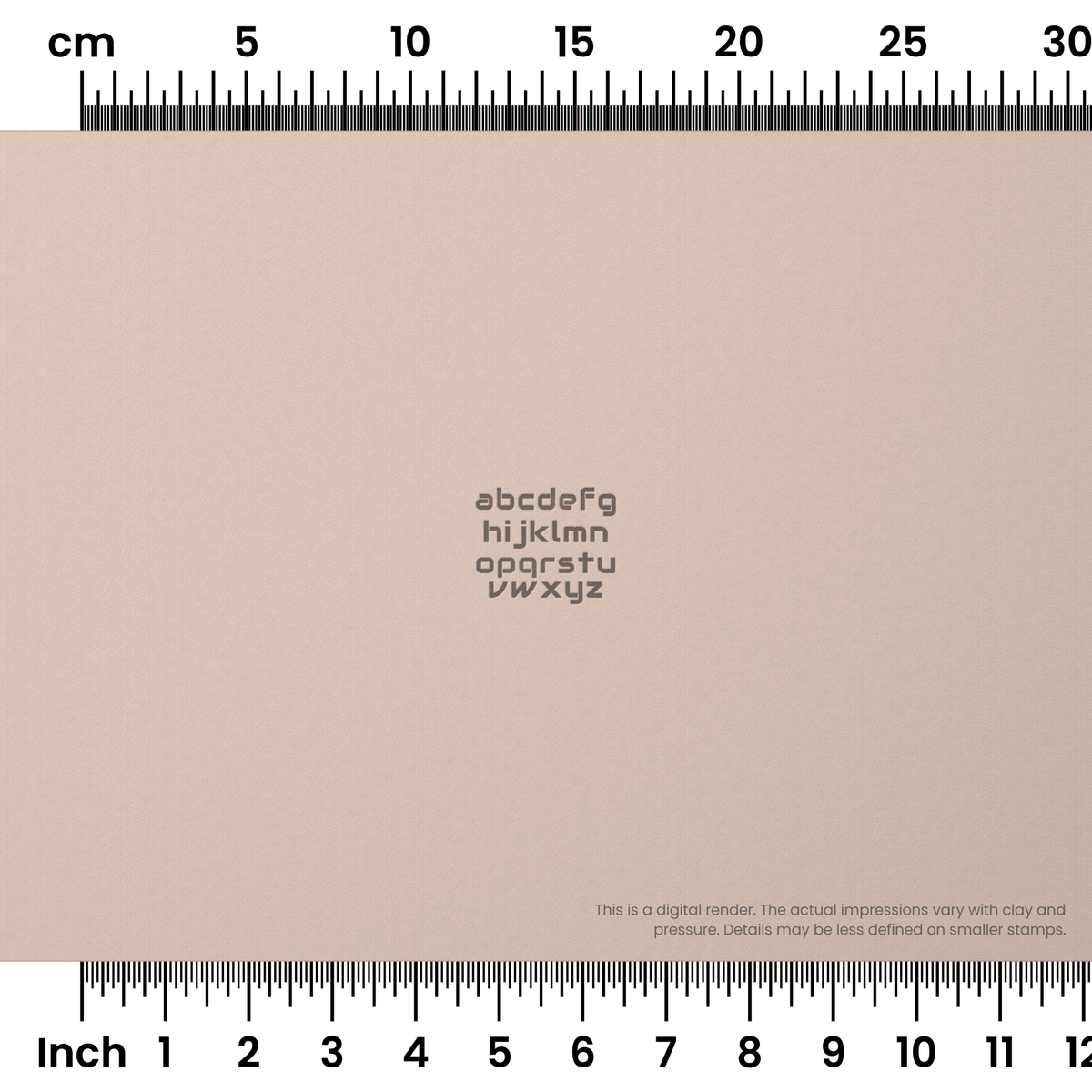 Audiowide | Lowercase | Alphabet Stamp Sets - Ceramind® Tools