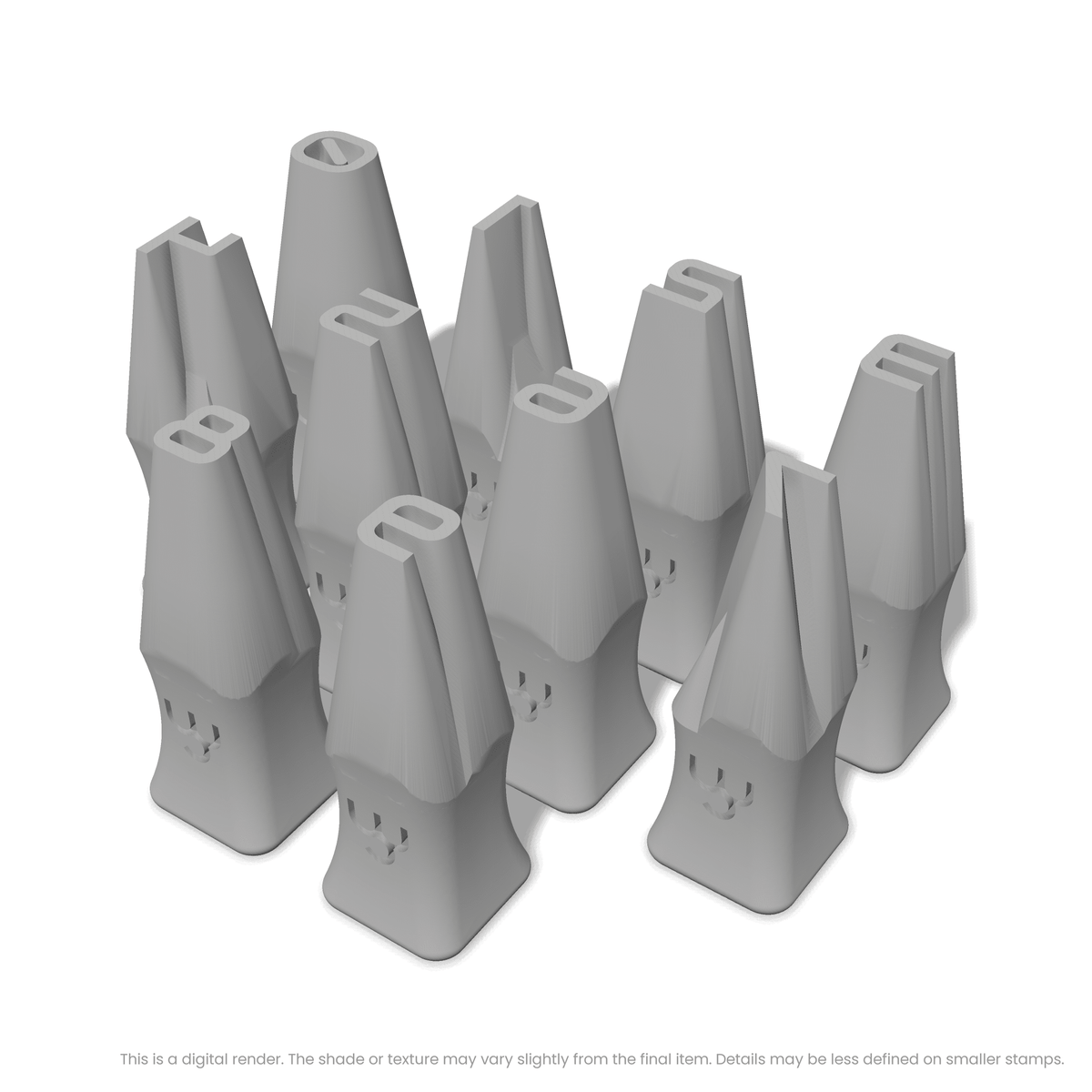 Audiowide | Number Stamp Sets - Ceramind® Tools