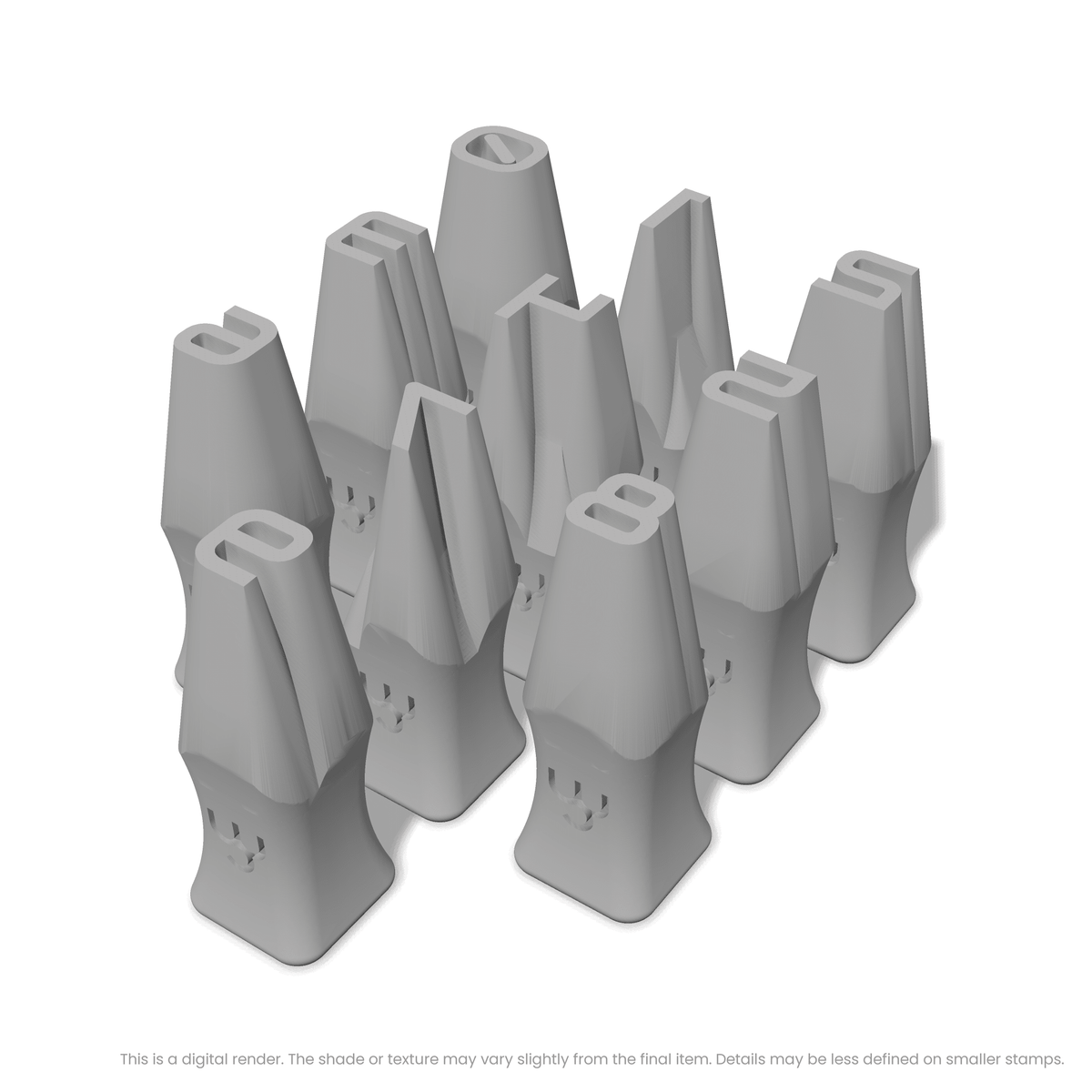 Audiowide | Number Stamp Sets - Ceramind® Tools