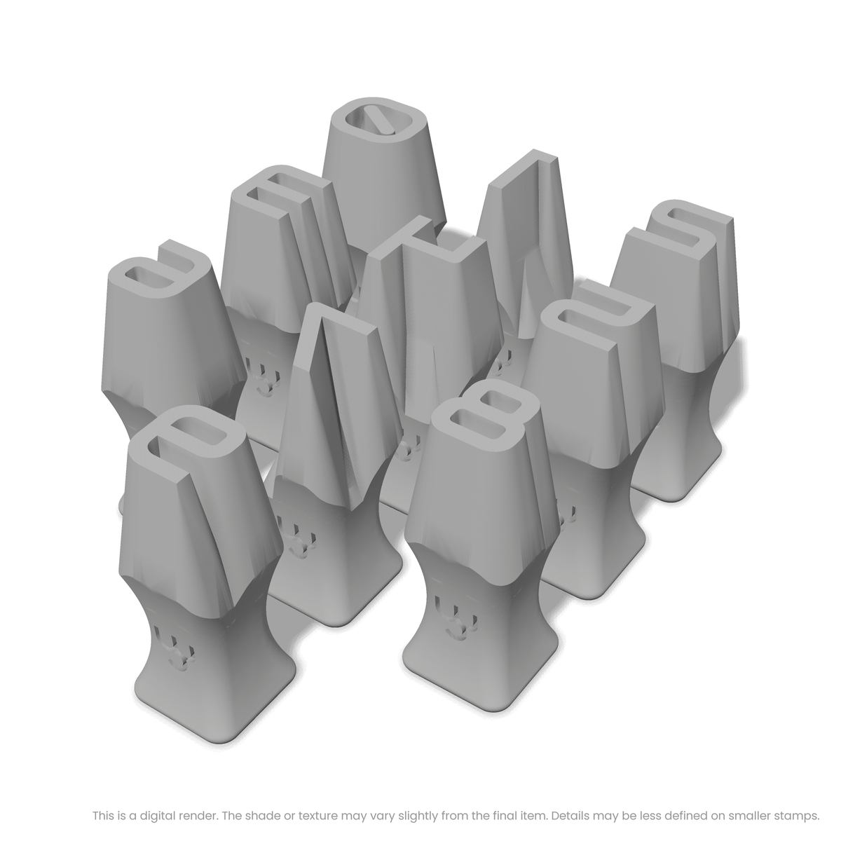 Audiowide | Number Stamp Sets - Ceramind® Tools